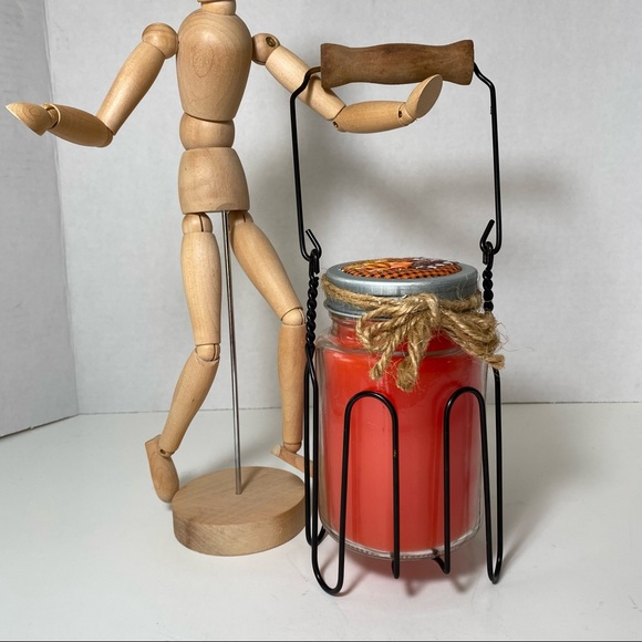 Rustic candle jar/caddy, Farmhouse, Original Plastic wrapping, NEW - Picture 4 of 7